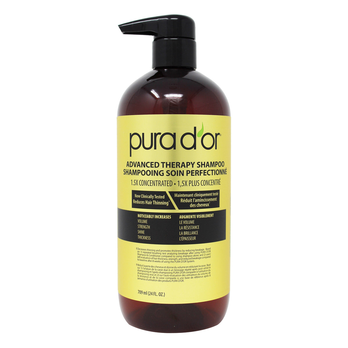 Pura D'or Advanced Therapy Shampoo bottle front