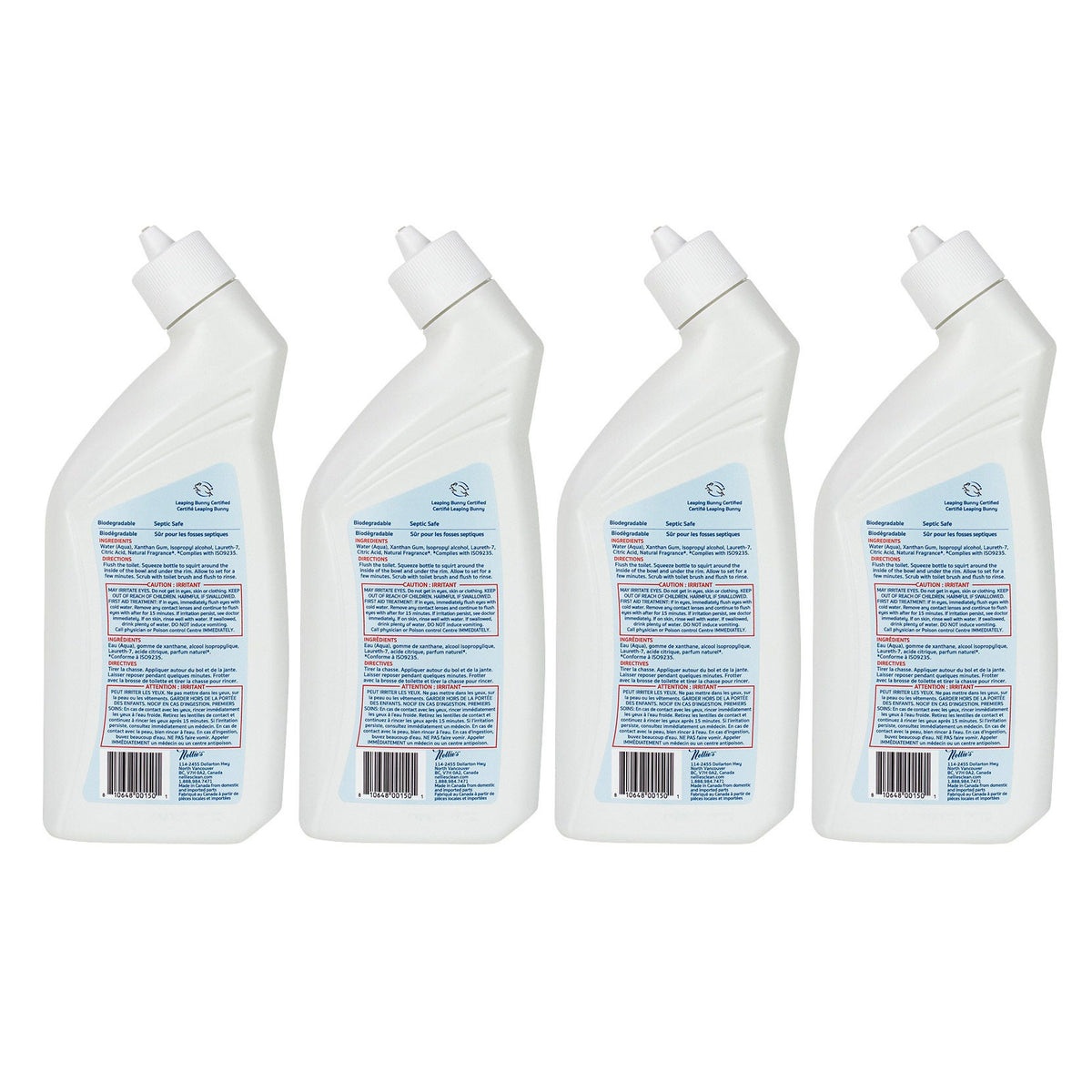 Nellie's Toilet Bowl Cleaner bottle details