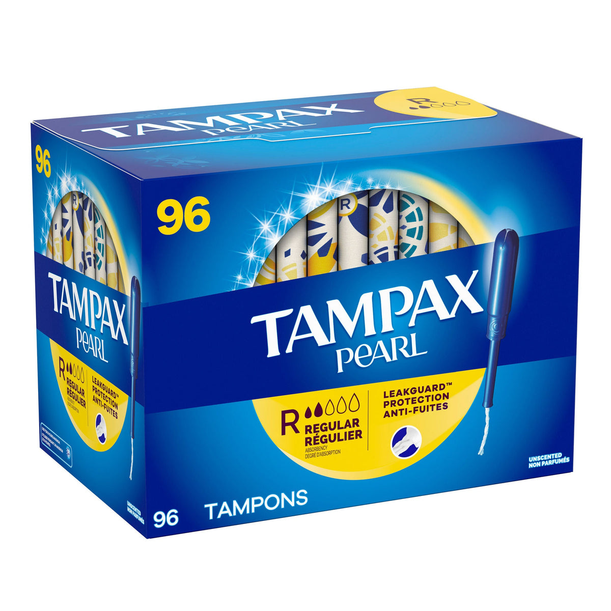 Tampax Pearl Regular tampon with LeakGuard braid