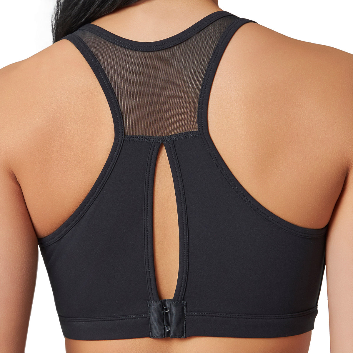 Mondetta sports bra light pink back view