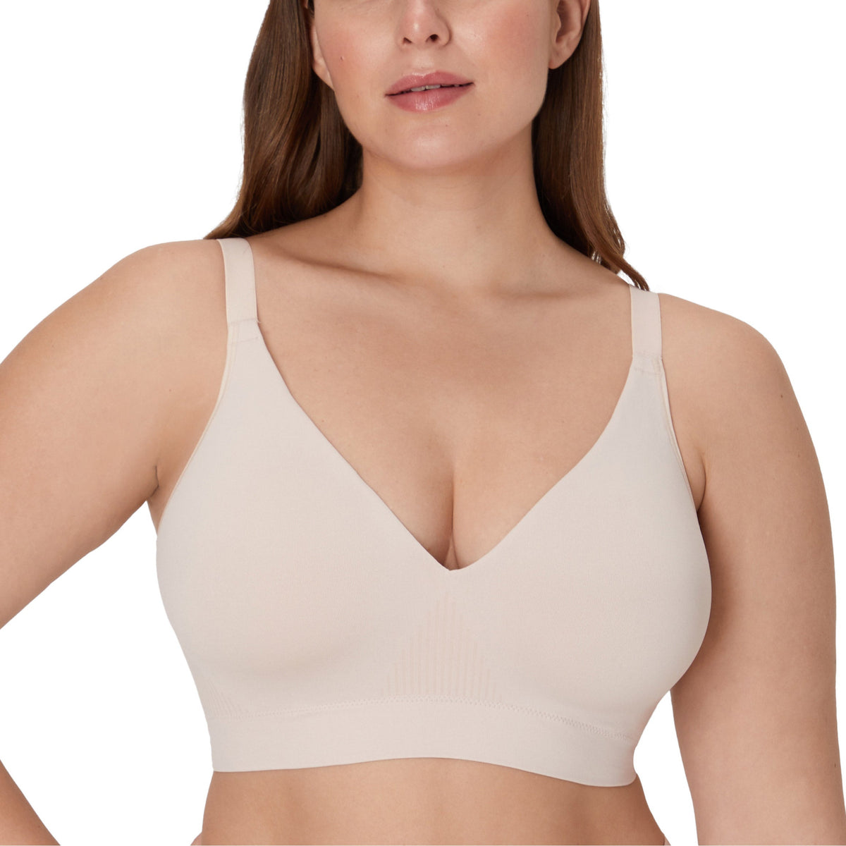 Bali Comfort Revolution wireless bra in sandshell, back view