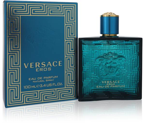 Versace Eros Eau de Toilette for Men 100 ml bottle and box