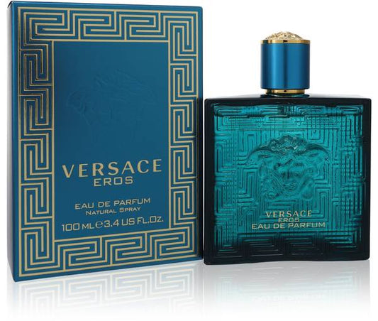 Versace Eros Eau de Toilette for Men 100 ml bottle and box