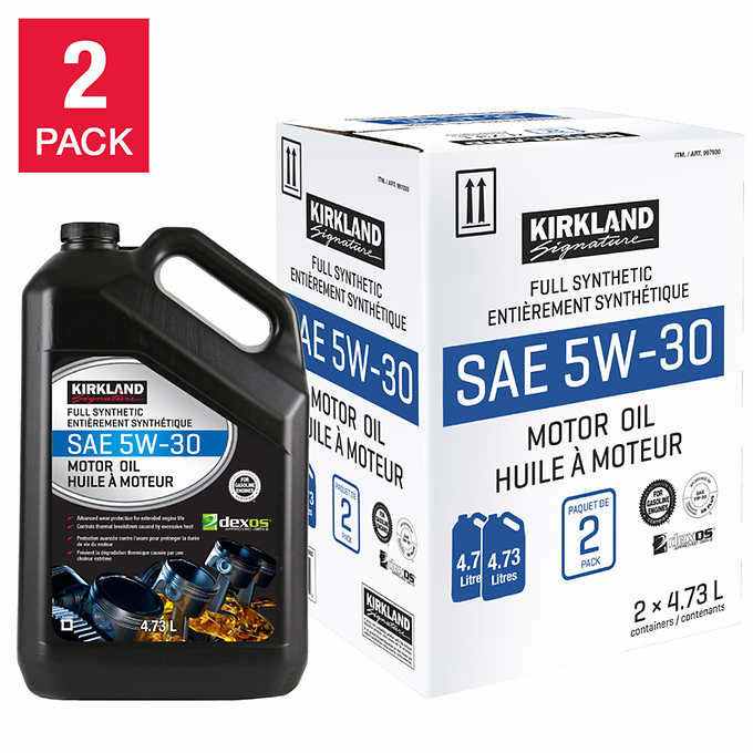 5W30 Full Synthetic Oil for Automobile, 2-pack