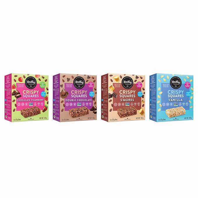 Healthy Crunch Rice Crispy Squares Collection, 8 × 132 g