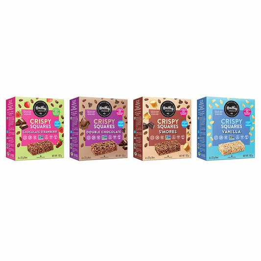Healthy Crunch Rice Crispy Squares Collection, 8 × 132 g