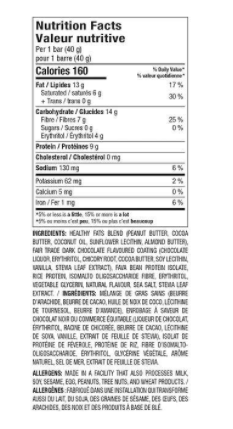No Sugar Keto Bar Chocolate Peanut Butter Bars, 2-pack