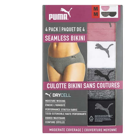 Puma Ladies Seamless Bikini, 4-pack – makstudio